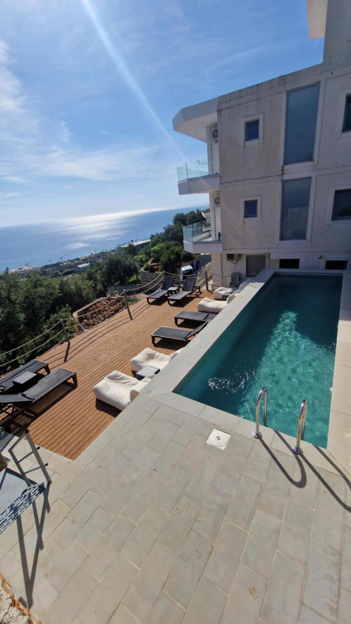 Ionian Pearl Apartment Dhermi Bagian luar foto